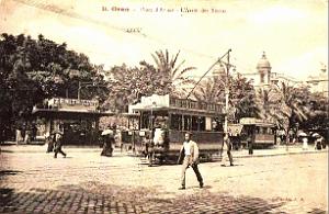 PA c- 043- Place d'Armes- trams et autobus